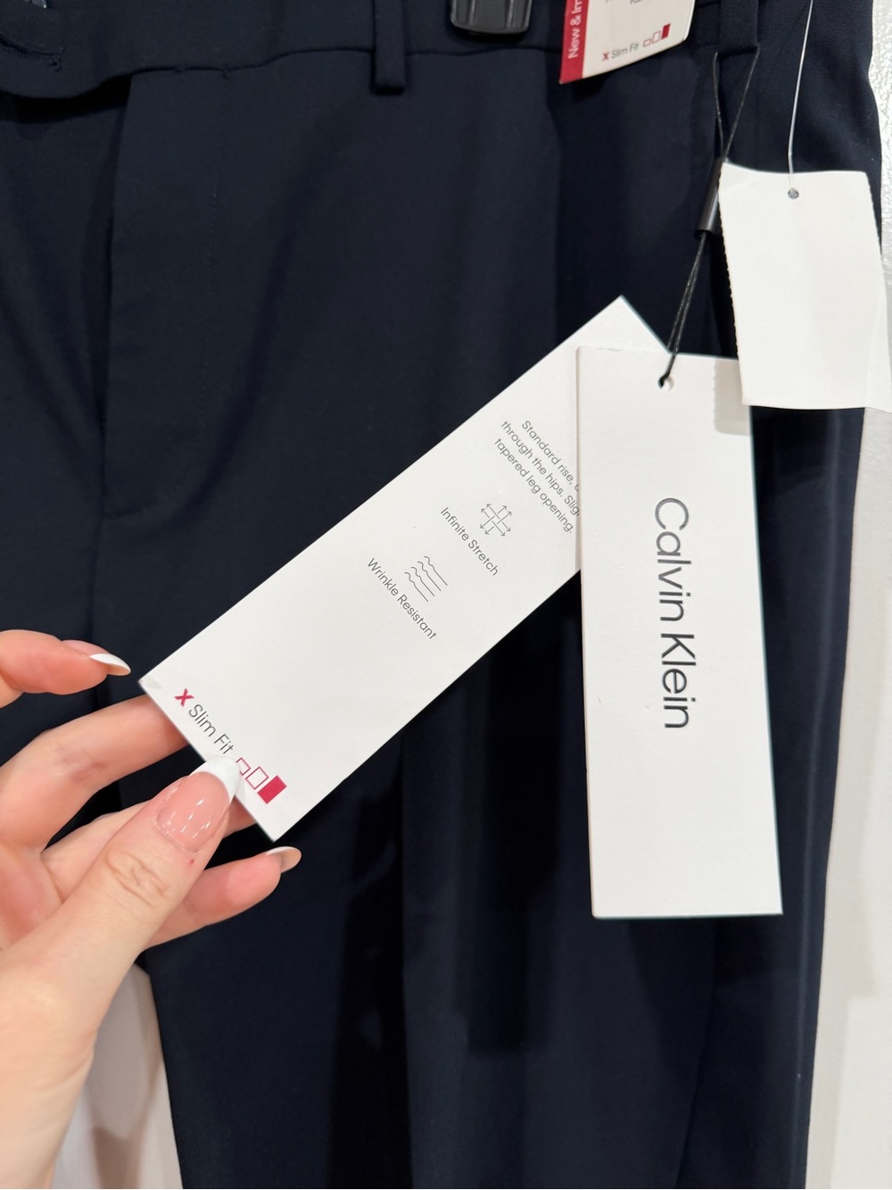 Calvin Klein Men's Dark Navy Dress Pants - Picture 3 of 10